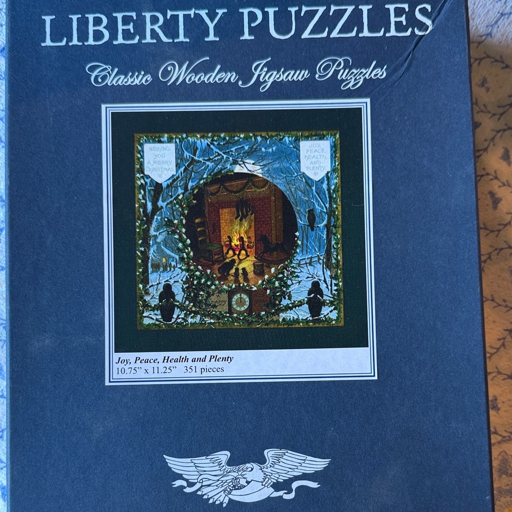 Liberty Puzzles Classic Wooden Jigsaw - Joy, Peace, Health and Plenty 351 pieces